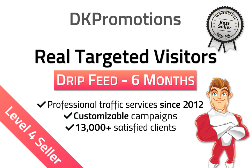 Unlimited TARGETED real human Website TRAFFIC for 6 m...
