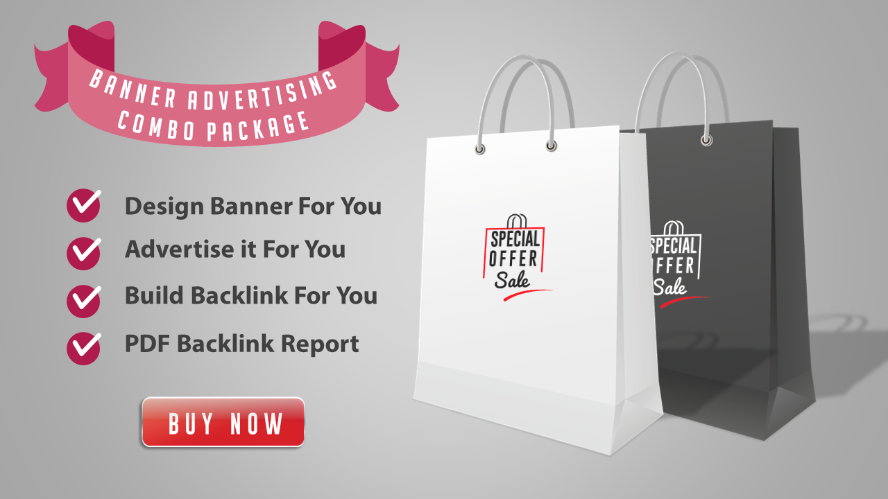 Web Banner Combo - Banner Design + Advertise it + Bac...