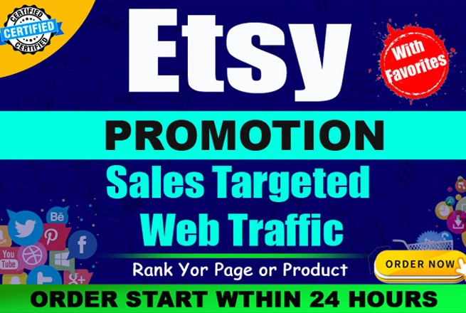 I will provide 30 Days Unlimited etsy shop promotion ...