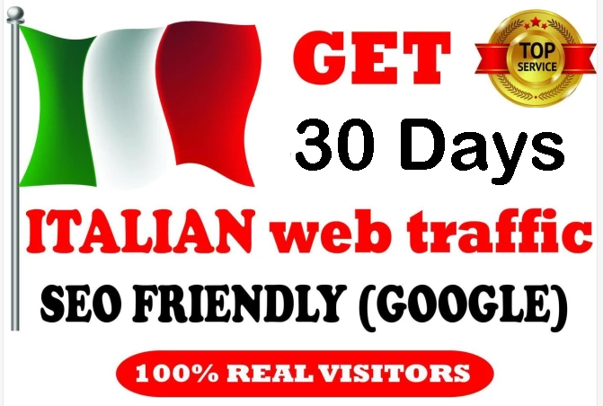 30 Days One Month real and organic Italian web traffi...