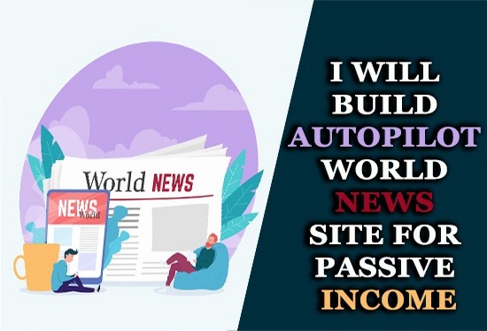 I will create automated hot news website for passive ...