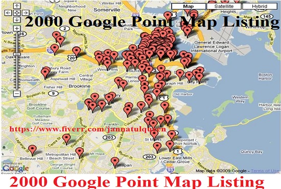 Create 500 Goole Point Map Citation For local Busines...