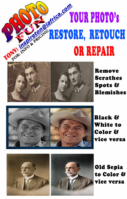 We Will Restore, Retouch Or Fix Damaged Photos