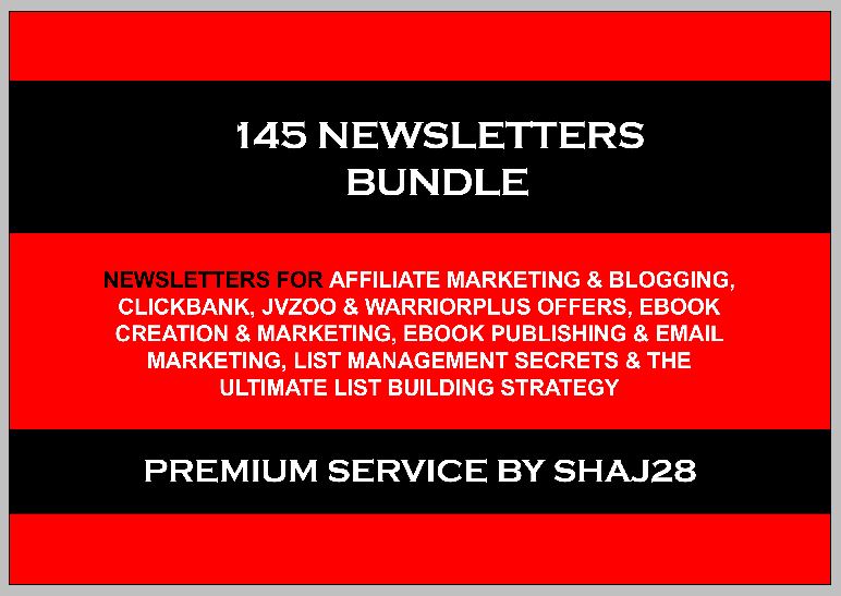 145 Newsletters Bundle For Successful Email Marketing