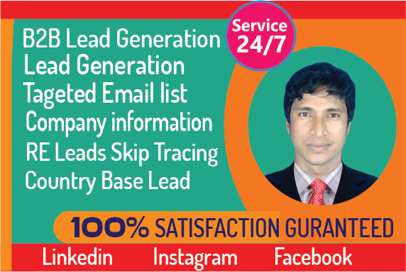 I will do B2B lead generation and build GEO targeted ...