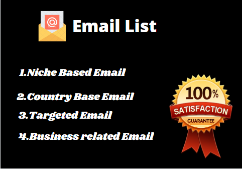 I will collect niche targeted email address list orga...
