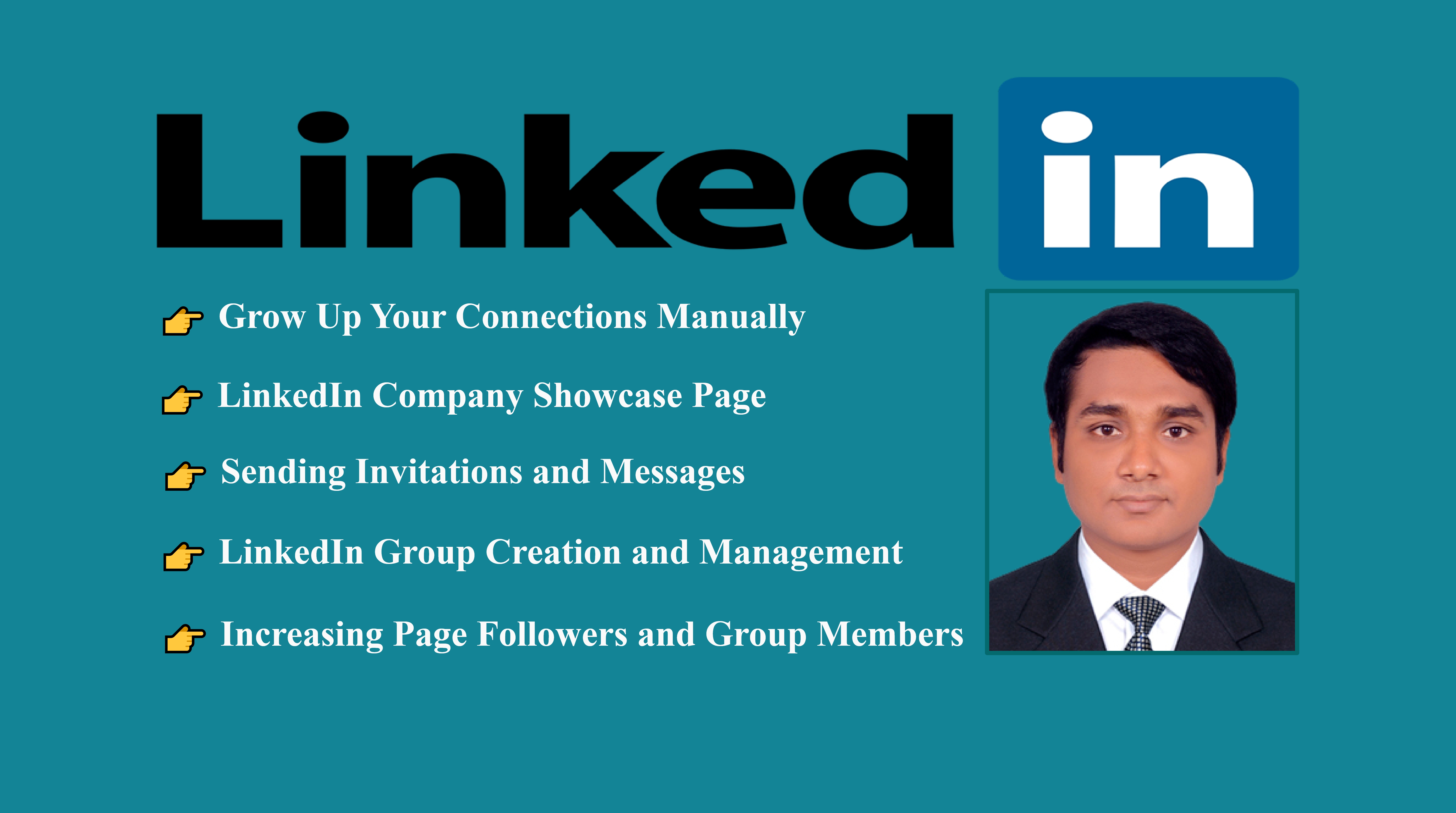 I will manually grow your linkedin connections and ge...