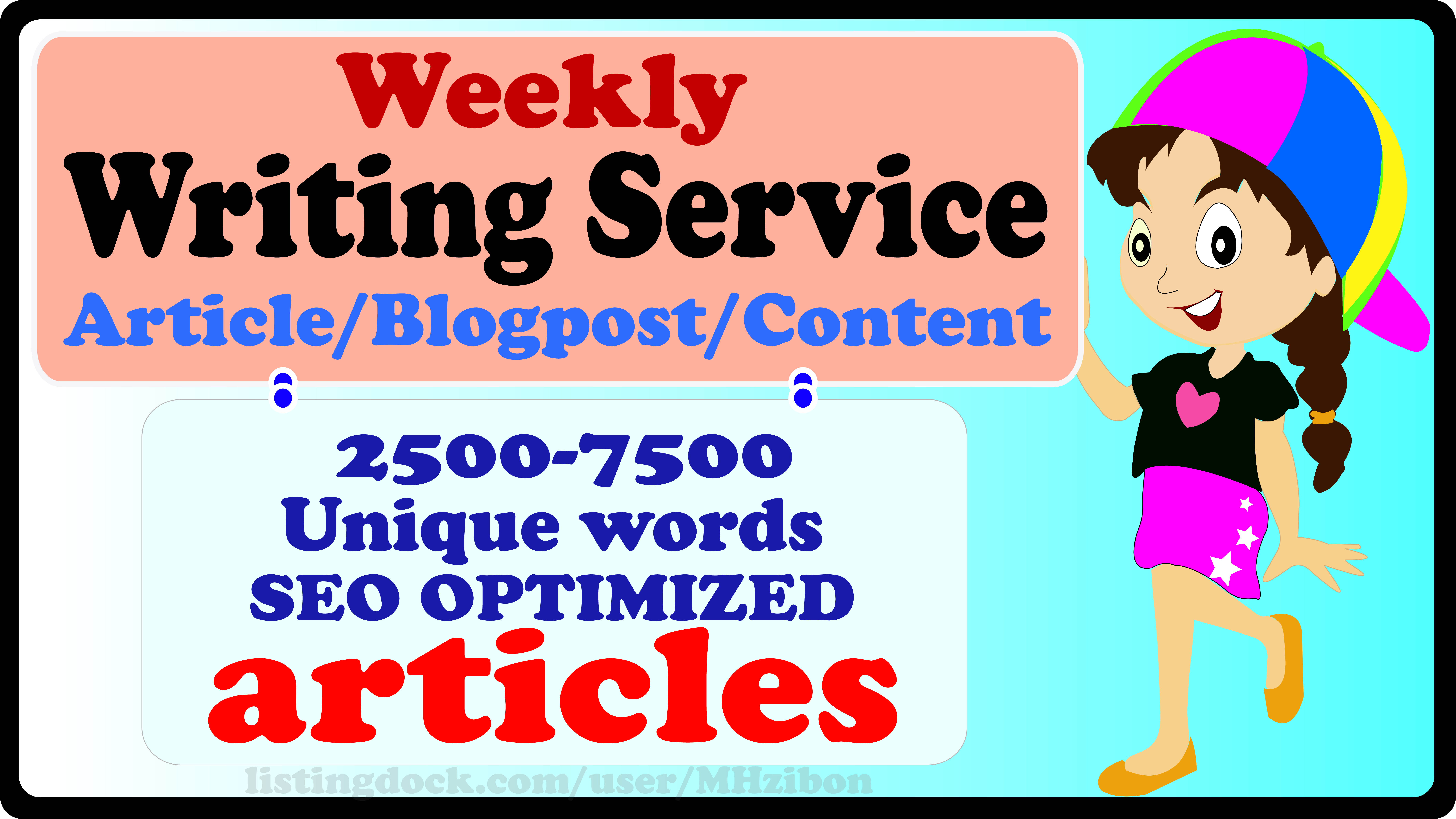 Weekly Article Writing Service- Rank Up Your Website