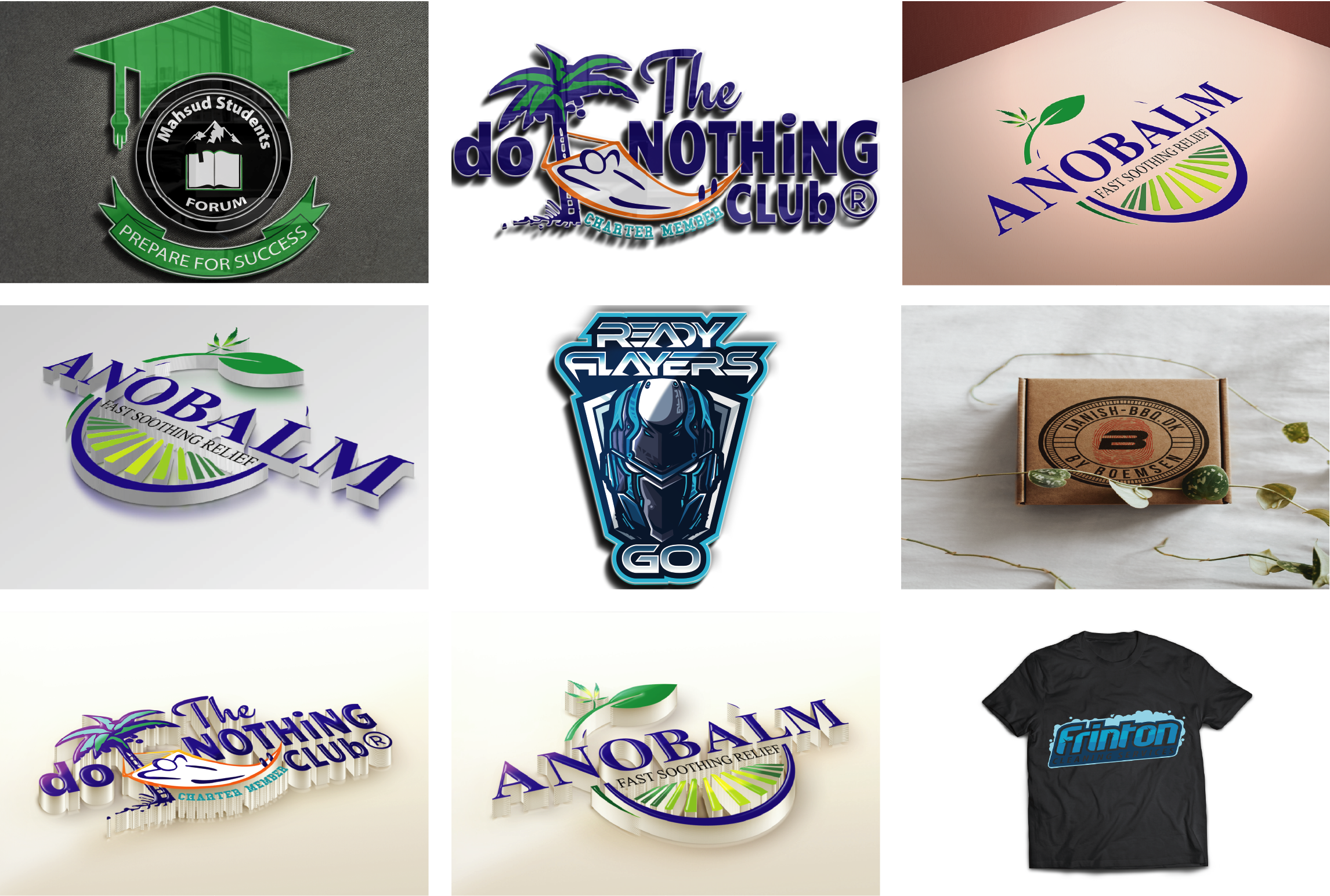 I will do flat minimalist logo design for your compan...