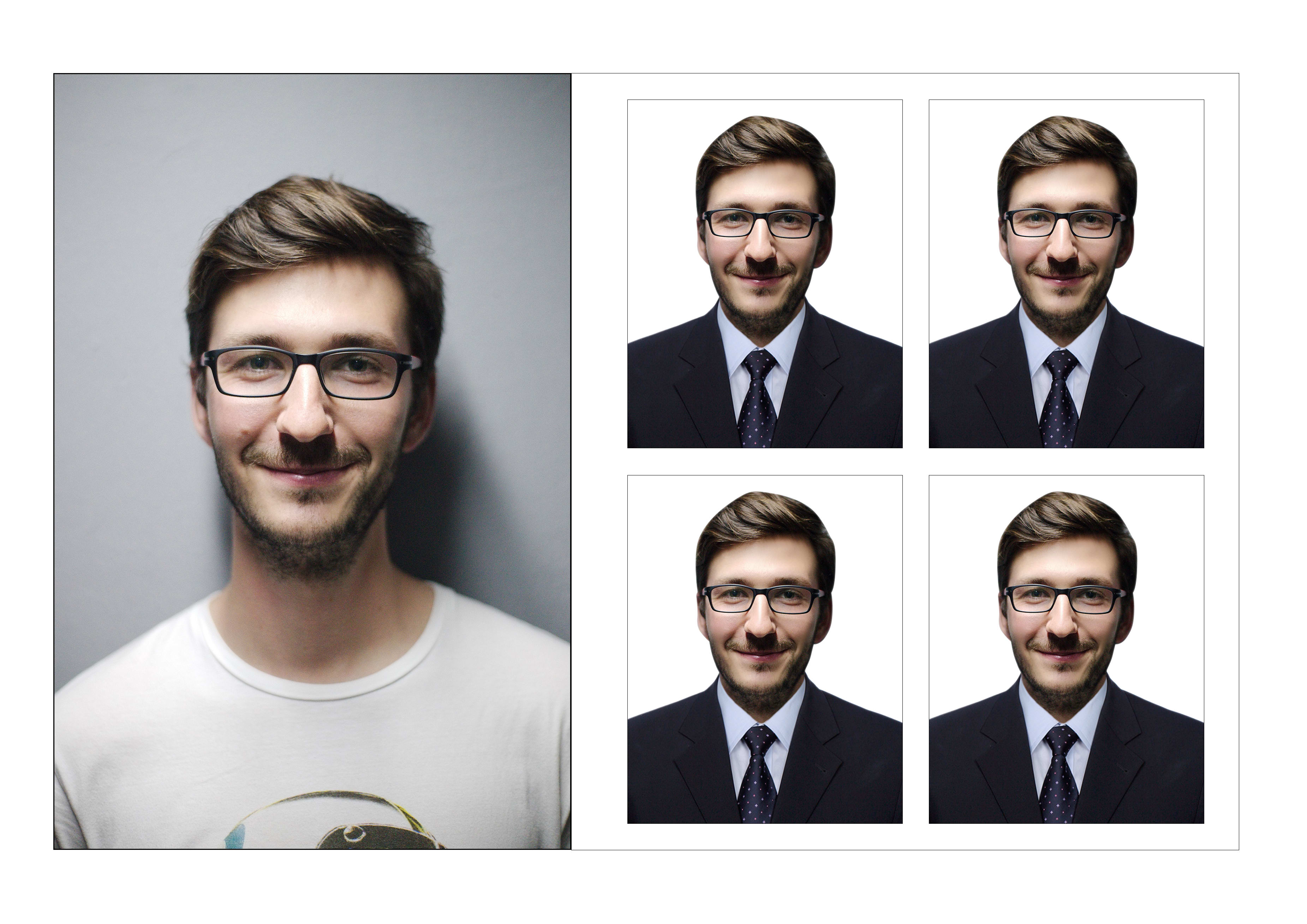 I will do passport size photo editing, retouching wi...