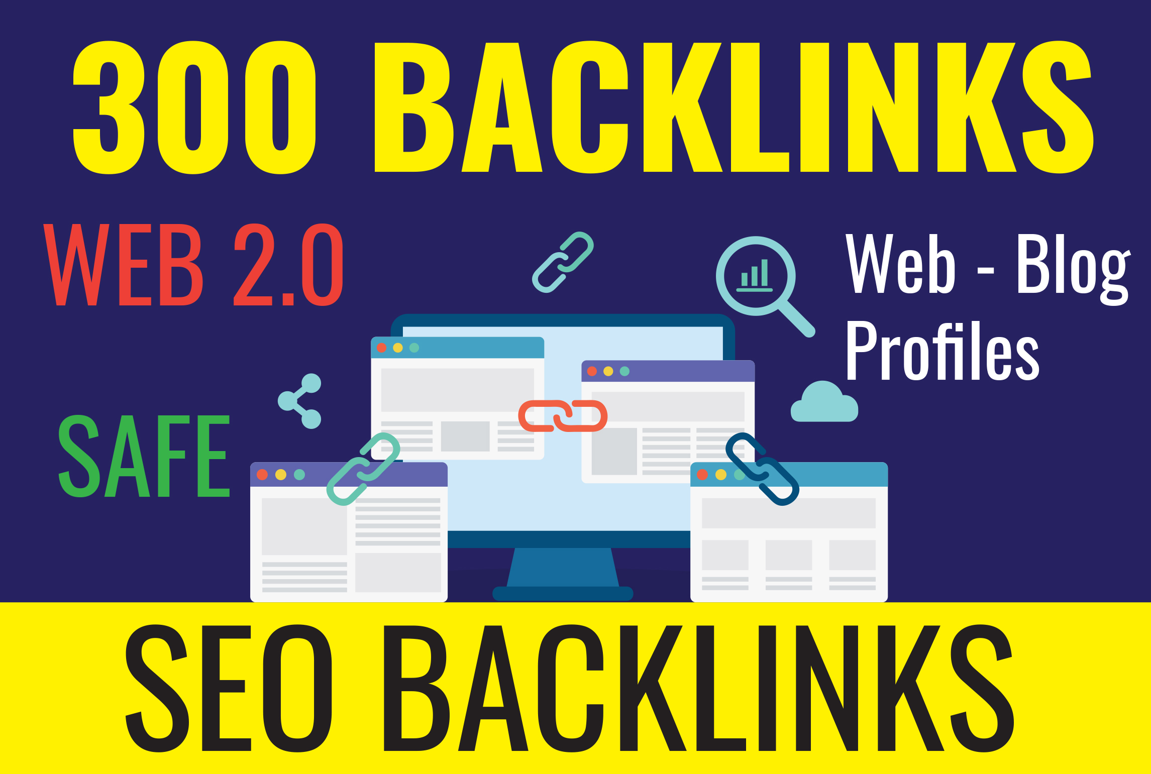 300 Powerfull Web 2.0 Backlinks helps to websites ran...