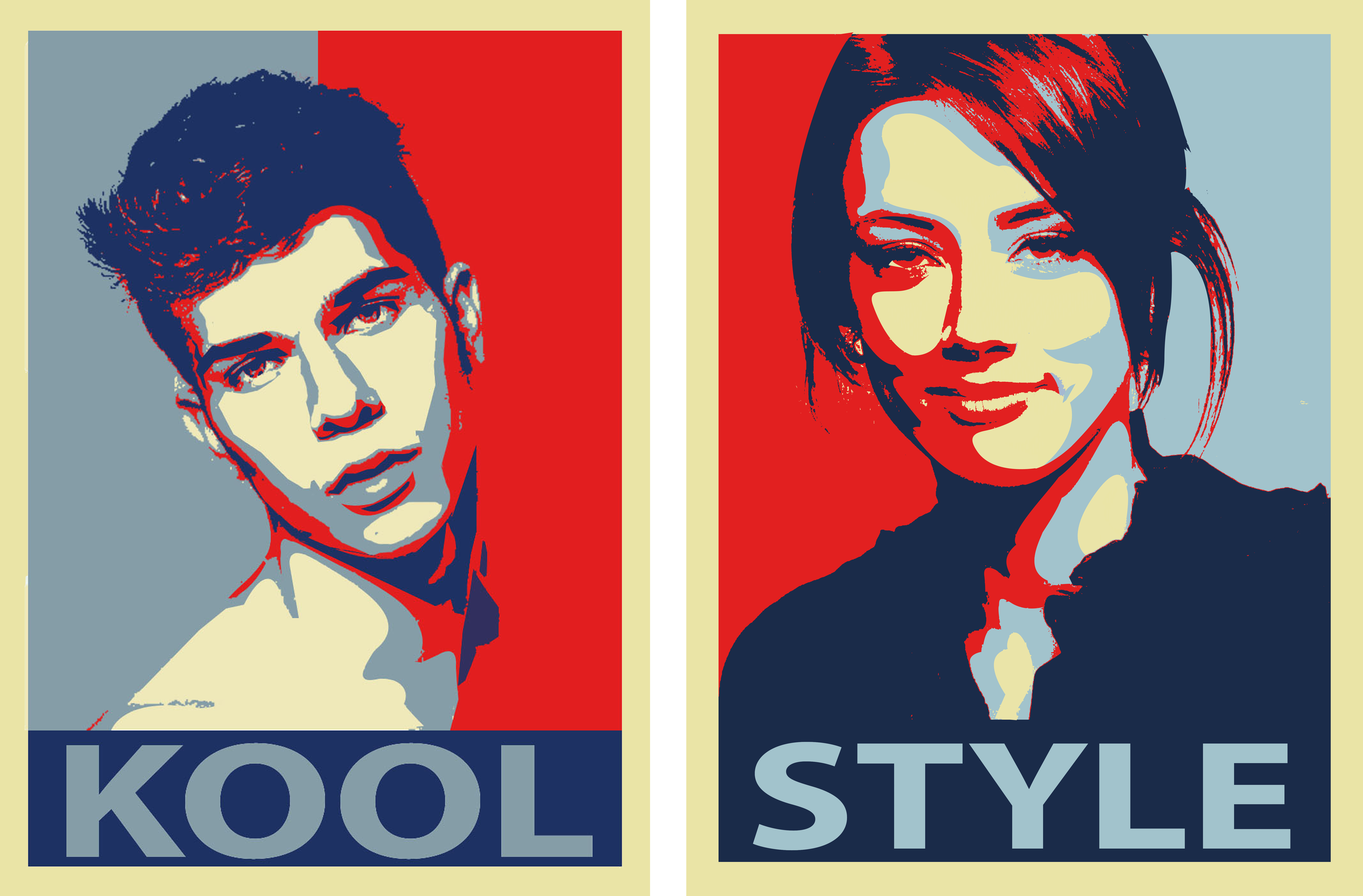 create your portrait in Pop Art Poster Style
