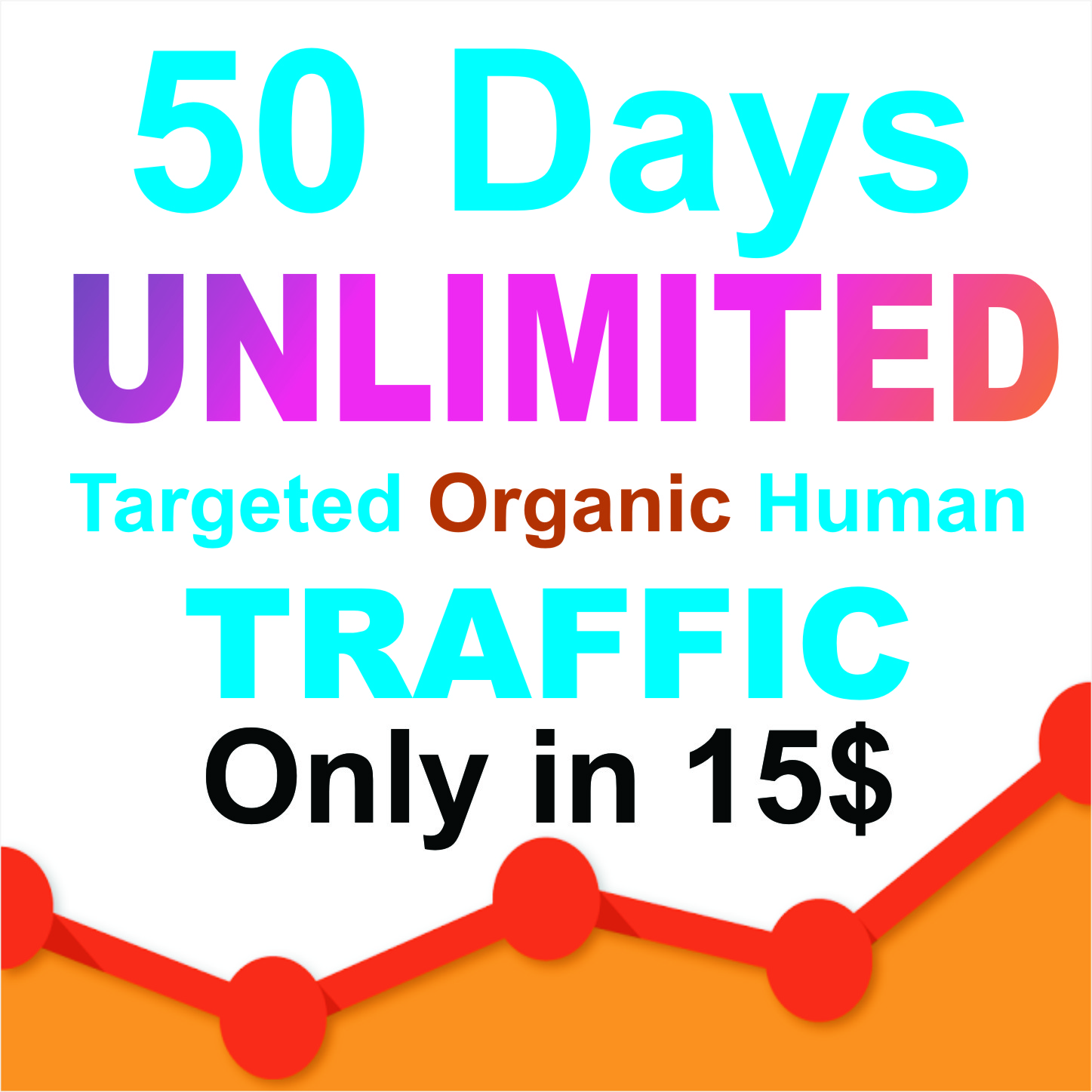 100 days UNLIMITED Keywords Targeted REAL HUMAN TRAFF...