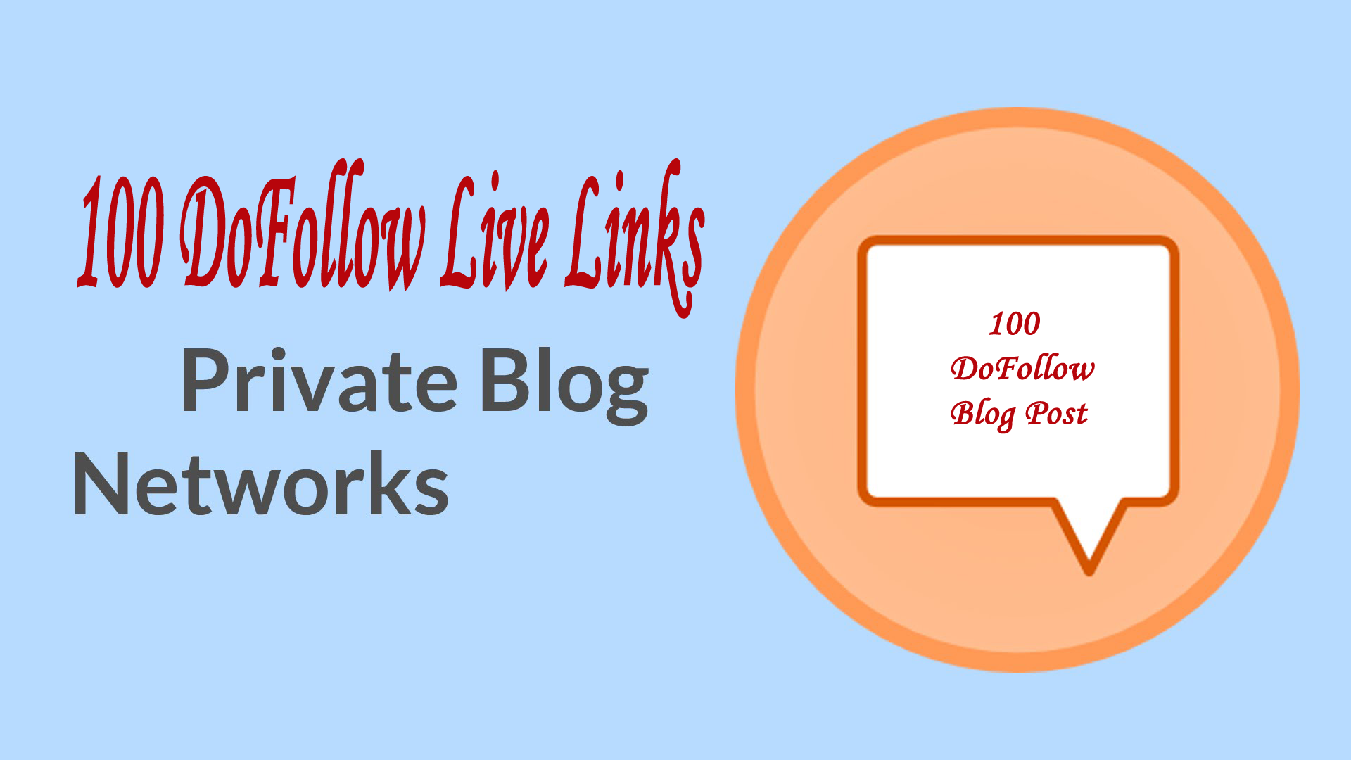 100 DoFollow Permanent Live Links Private Blog Networ...