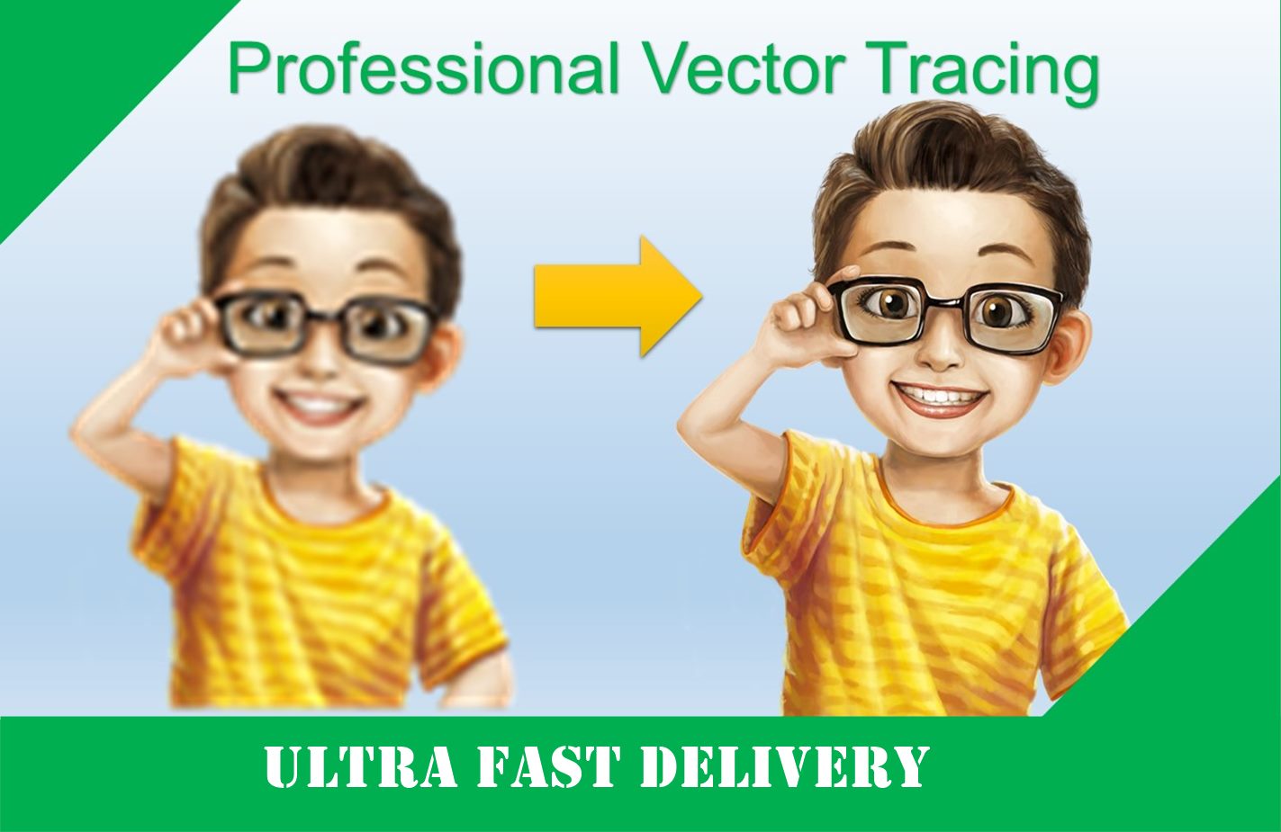 Redraw or Trace your logo or image to High Resolution