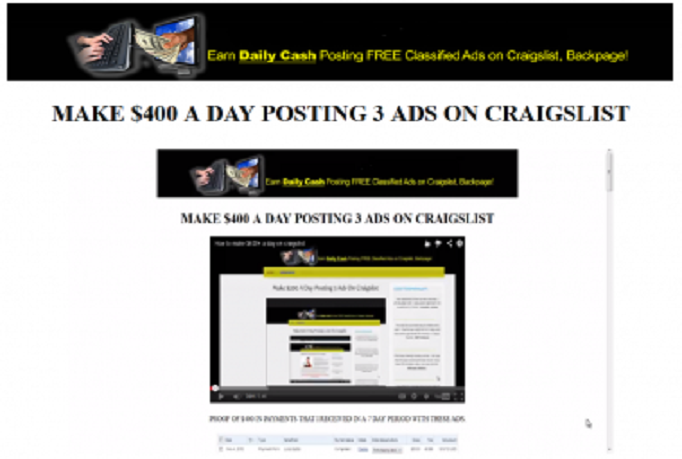 Guide On You How I Make 400 Dollars a Day on Craigsli...