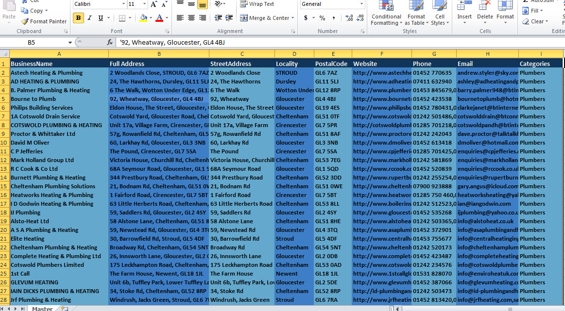 I can extract 1000 UK or USA business data from Yell ...
