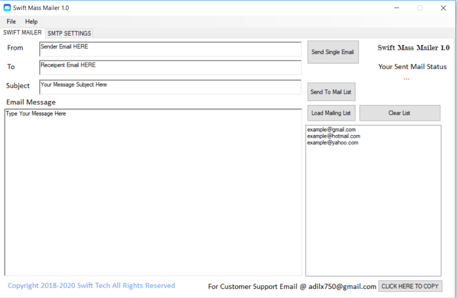 Swift mass email marketing software with source code