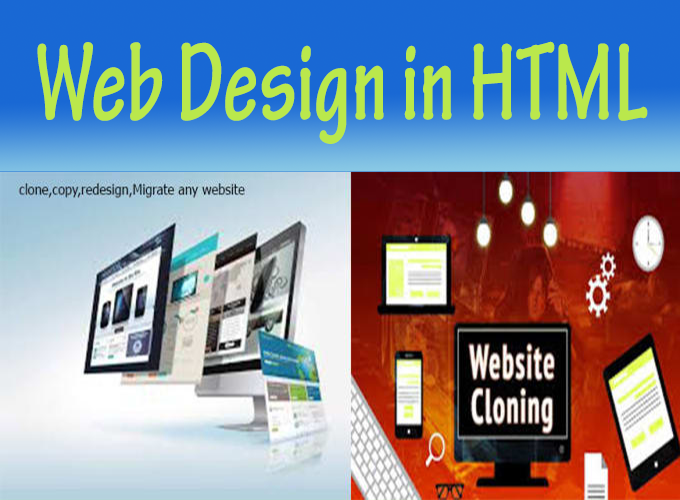 Design, Redesign, Clone all types of website