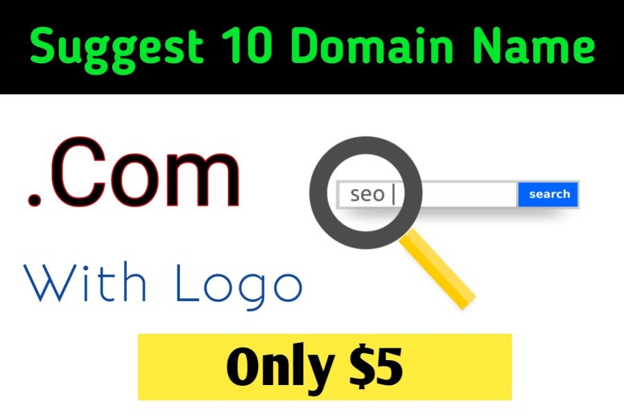 I will research and suggest brand domain name with logo, DOMAIN NAME RESEARCH 