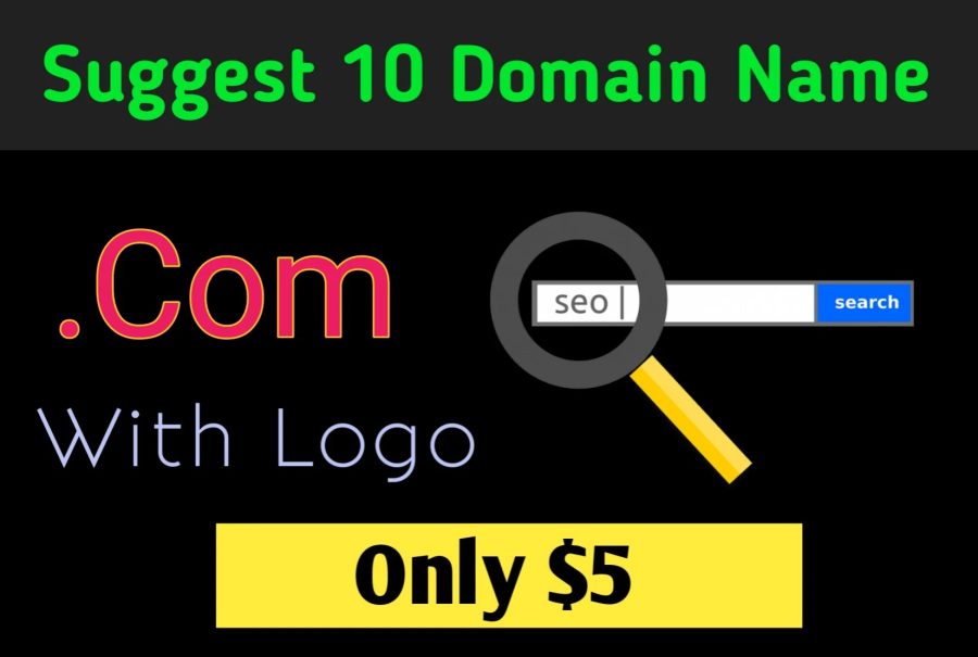 I will research and suggest brand domain name with logo, DOMAIN NAME RESEARCH 