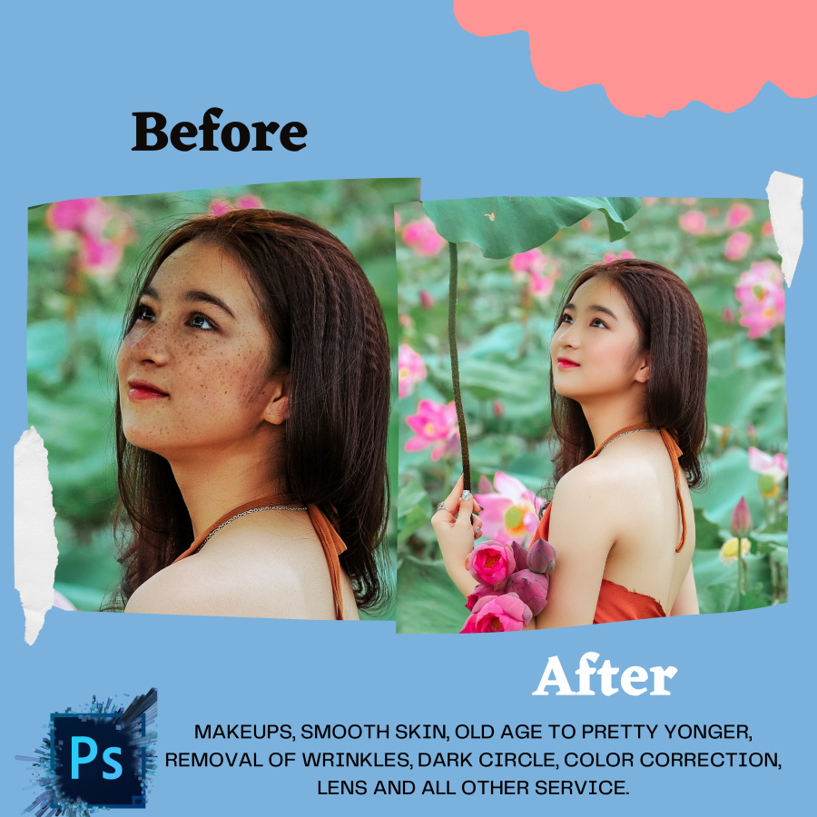 I will do any professional photoshop editing or photo background remove or manipulation