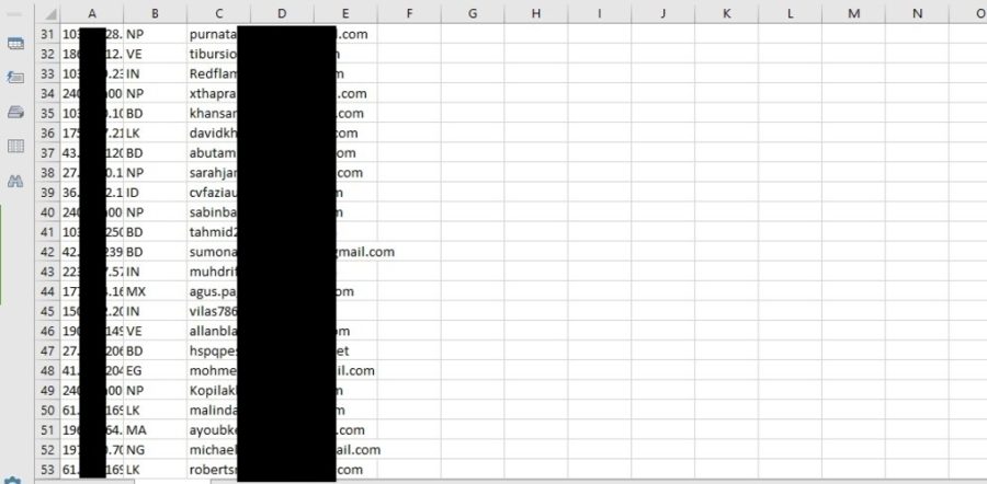 I will deliver to you excel list with 10000+ email addresses