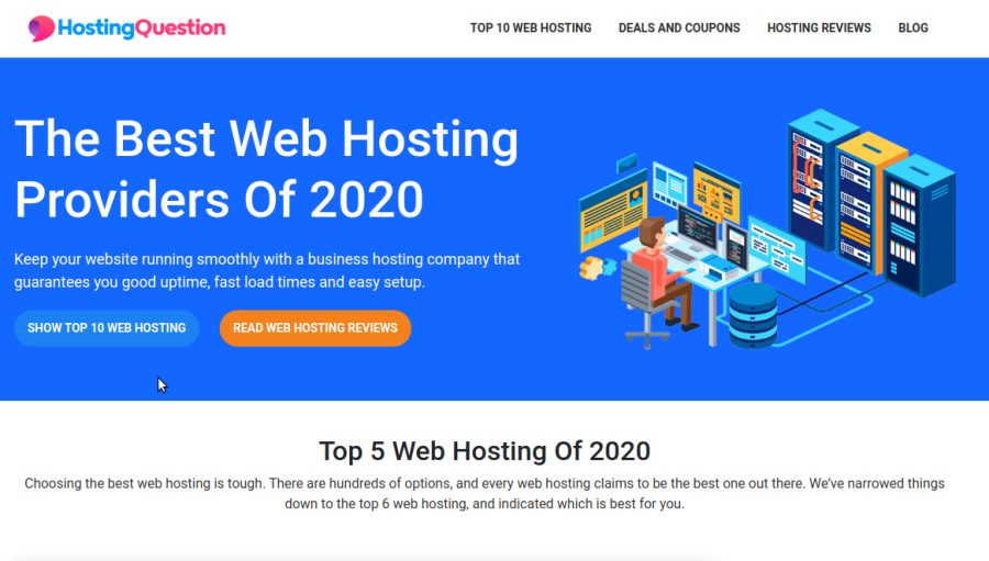 Web Hosting Review & Comparison Affiliate Site