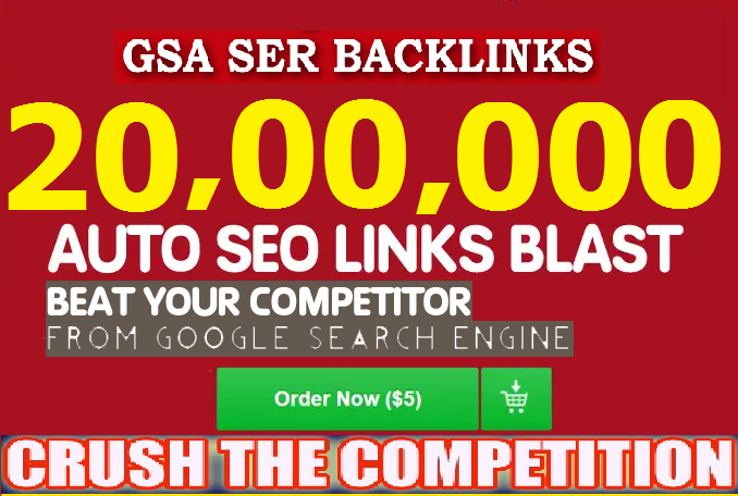 do 20 million bulk backlink blast tf cf da pa for google seo 