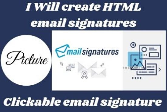 I will create outstanding HTML email signature for personal and business uses