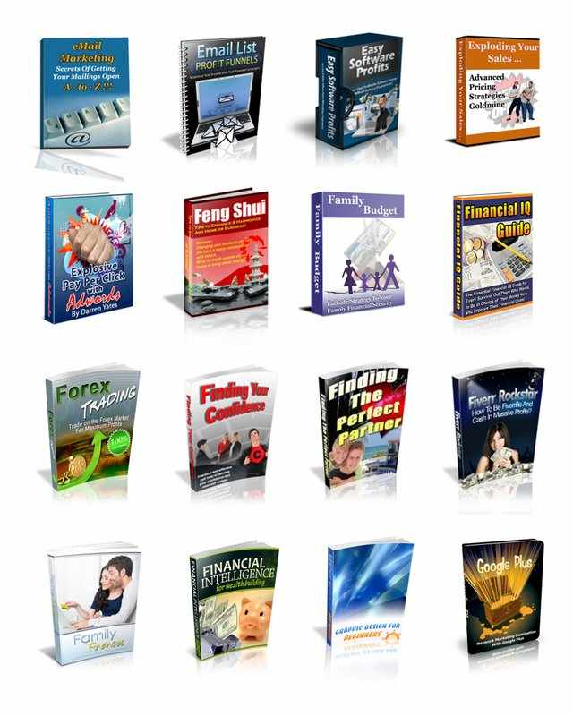 150 ebooks with resell rights in marketing and internet buisness