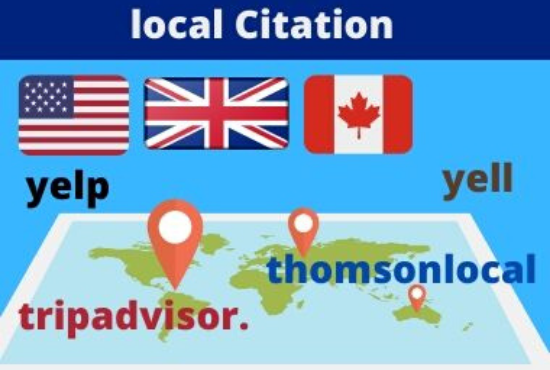 I Will make 30 uk, us, canada, australia Local Citations or Business Listing for your business grow