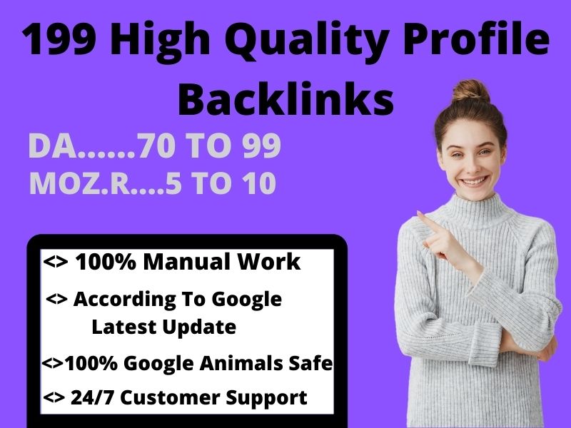 Create 199+ High Quality Profile Backlinks