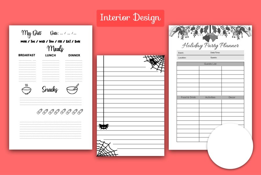 I will do kdp low content book cover design with custom interior