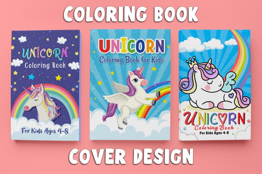 I will do coloring book cover design for your kdp business