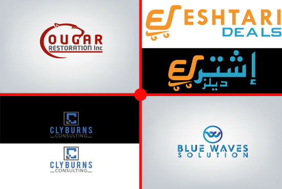 I will do flat minimalist logo design for your company