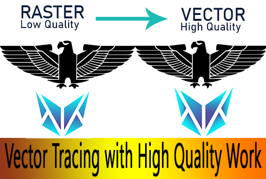 I will convert to vector tracing, logo image into vector, recreate, redraw vectorize ai