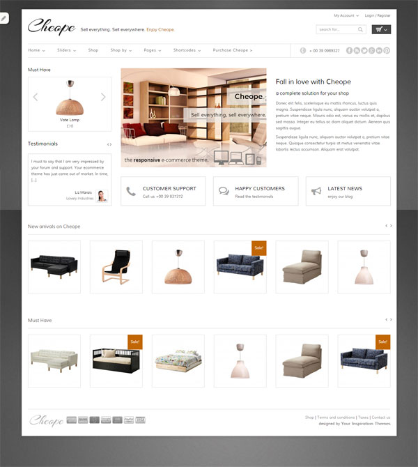 SEO ready responsive eCommerce website
