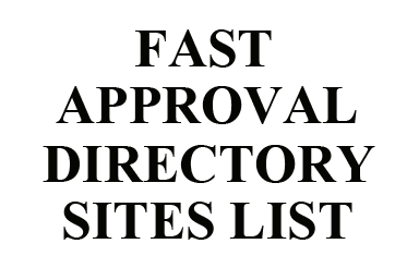 I will give you 60 fast approval directory websites