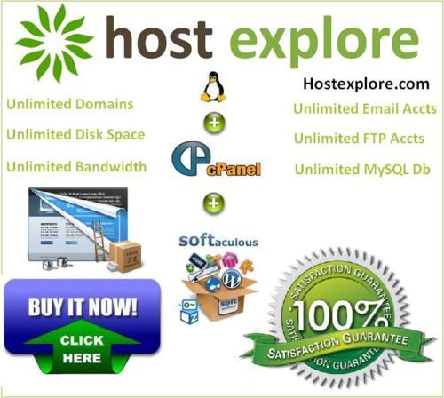 Unlimited Web hosting with cPanel, Softaculous, Attracta