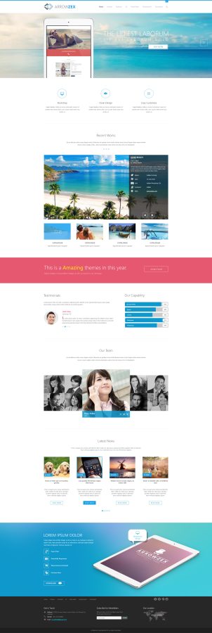 ArrowZEX - Business PSD templates with 12homepage layouts