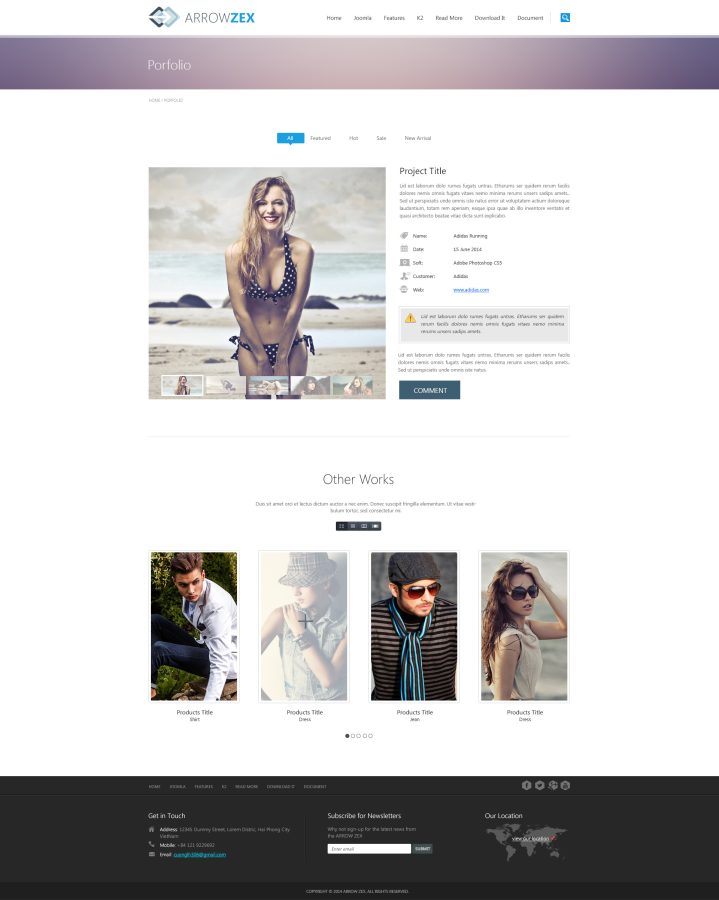 ArrowZEX - Business PSD templates with 12homepage layouts