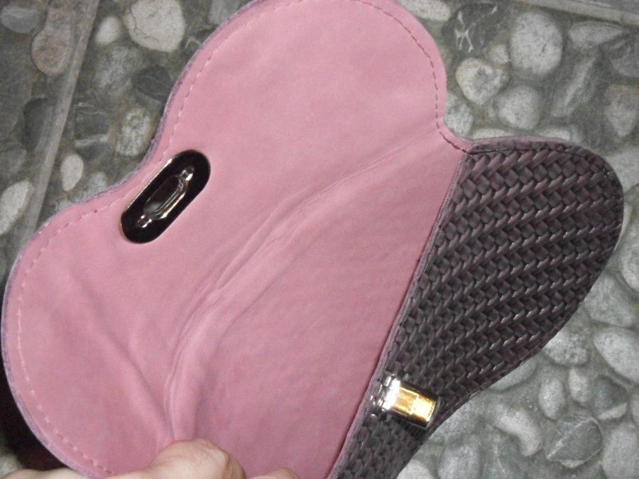 An unique genuine leather bag 'Purple'