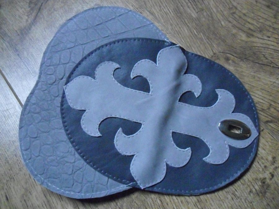 A unique genuine leather bag 'Gray'