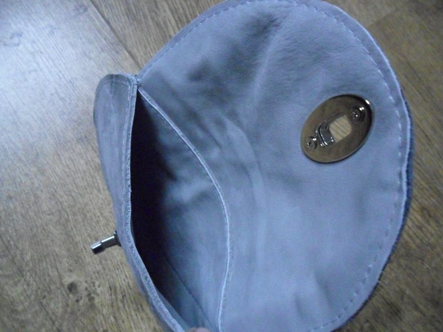 A unique genuine leather bag 'Gray'