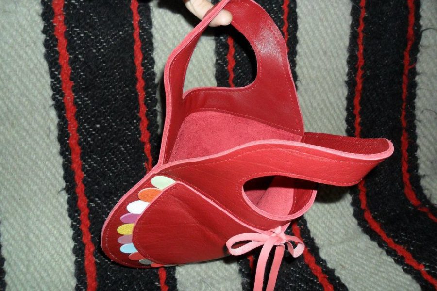 Unique leather bag 'Spring'
