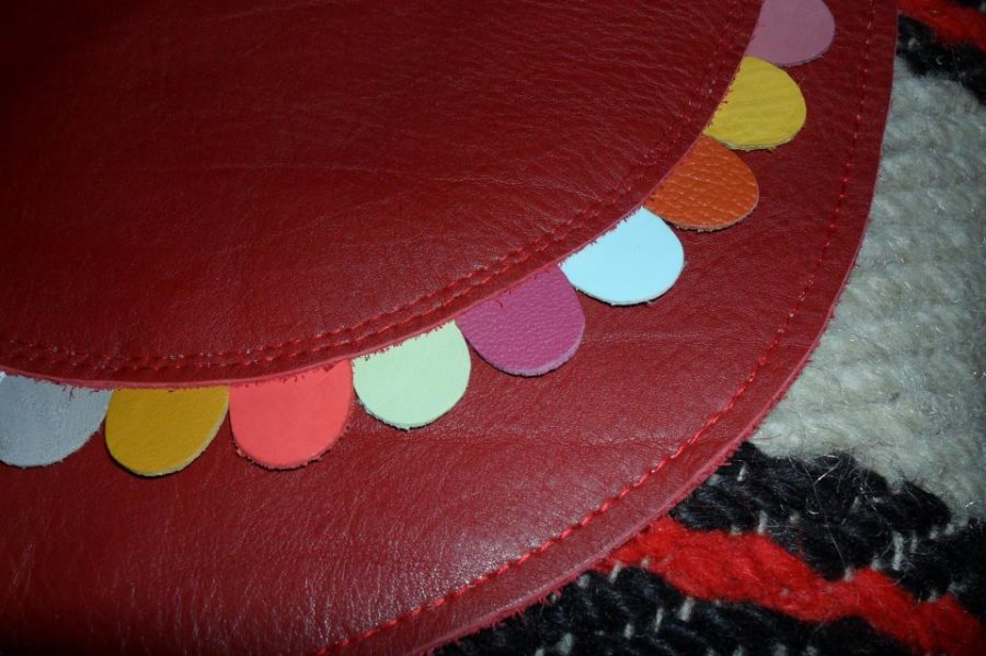 Unique leather bag 'Spring'
