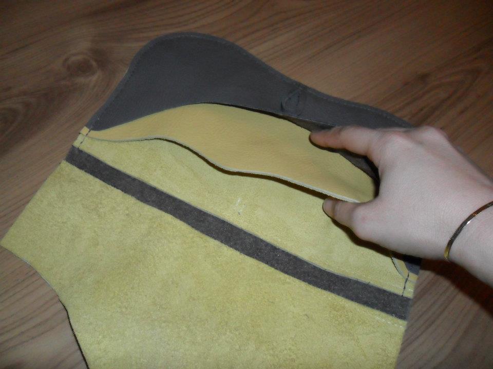 Unique genuine leather little bag 