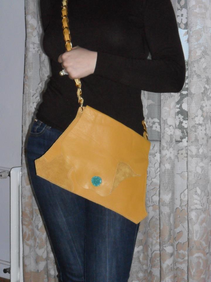 Unique genuine leather bag 