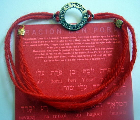Kabbalah Red String Pulsera Autentico Hilo Rojo Cabala